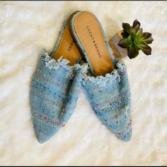 Lucky Brand Bapsee Canvas Slides - Picture 4 of 8